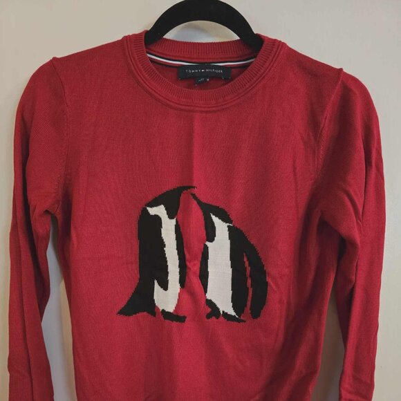 Red Tommy Hilfiger sweater - Picture 1 of 2